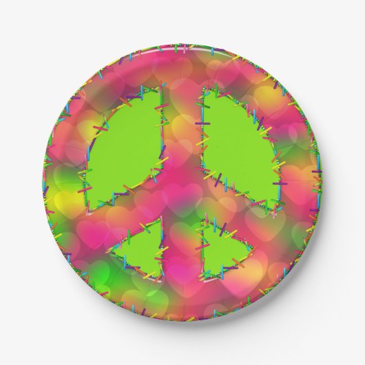 CKC, Peace Symbol 09-papier Borden Papieren Bordje (Voorkant)