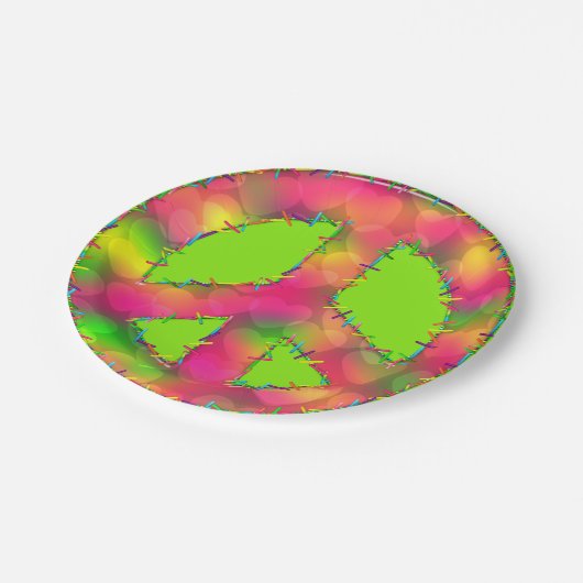 CKC, Peace Symbol 09-papier Borden Papieren Bordje (Gekanteld)