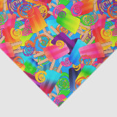 CKC Popsicle Swirls, Blue-Tissue Wrapping Paper Tissuepapier (Detail)