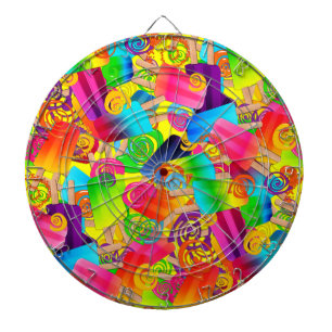 CKC Popsicle Swirls, geel-DARTBOARD Dartbord