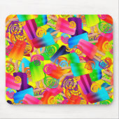CKC Popsicle Swirls, Geel-MOUSEPAD Muismat (Voorkant)