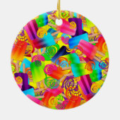 CKC Popsicle Swirls, geel ROND ORNAMENT (Achterkant)