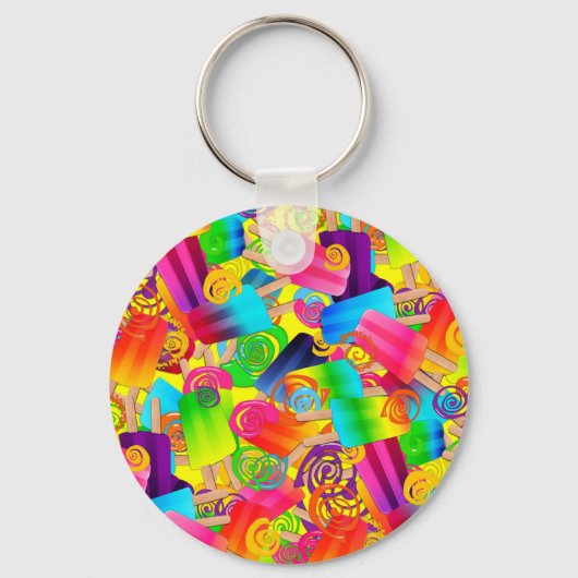CKC Popsicle Swirls, geel SLEUTELHANGER (Voorkant)