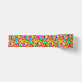 CKC Popsicle Swirls, geelkorrel koolstof-pool Grosgrain Lint (Voorkant)