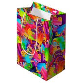 CKC Popsicle Swirls, Paars-Gift Bag M Medium Cadeauzakje (Voorkant Gekanteld)