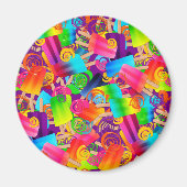 CKC Popsicle Swirls Paars-ROND MAGNET (Voorkant)