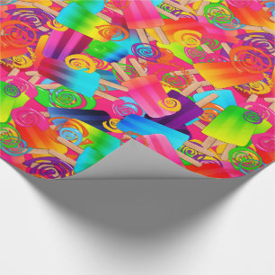 CKC Popsicle Swirls, PINK-Gift Wrapping Paper Cadeaupapier