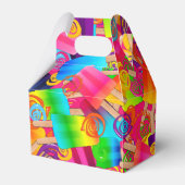 CKC Popsicle Swirls, roze-GABLE FAVOR BOX Bedankdoosjes (Voorkant Zijde)