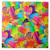 CKC Popsicle Swirls Yellow-SQ TILE L Tegeltje (Voorkant)