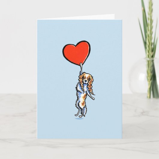 CKCS Blenheim heeft mijn Hart Valentijn Feestdagen Kaart (Voorkant)