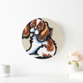 CKCS Cute Blenheim Grote Klok (Huis)