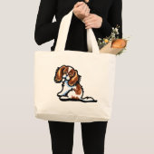 CKCS Cute Blenheim Grote Tote Bag (Voorkant (product))