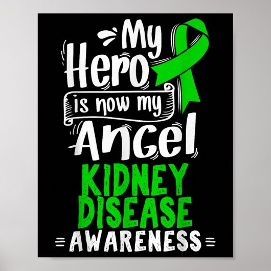 CKD Awareness T Shirt - overlevende nierziekte Poster (Voorkant)