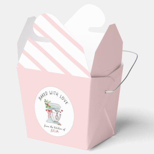 Cke Mixer Roze en witte koekje Ver Bedankdoosjes (Geopend)