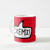 C'Kemi! Tosk Albanian Word for Hi, Hé, wat is er? Koffiemok (Voorkant links)