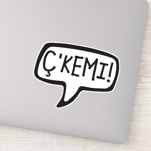 C'Kemi! Tosk Albanian Word for Hi, Hé, wat is er? Sticker (Detail)