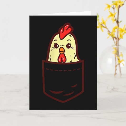 Cket Chicken Whisperer Cute Ultry Farm Animal Farm Kaart (Gele Bloem)