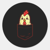 Cket Chicken Whisperer Cute Ultry Farm Animal Farm Ronde Sticker (Voorkant)