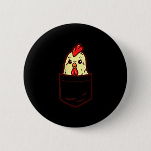 Cket Kip Flüsterer Cute Ultry Boerderij Dier Boerd Ronde Button 5,7 Cm