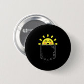 Cket Of Sunshine Happy Summer Sun Motivational Ins Ronde Button 5,7 Cm (Voorkant /achterkant)