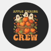 Cking Crew Cking Squad Cute Boo Halloween  Ronde Sticker (Voorkant)