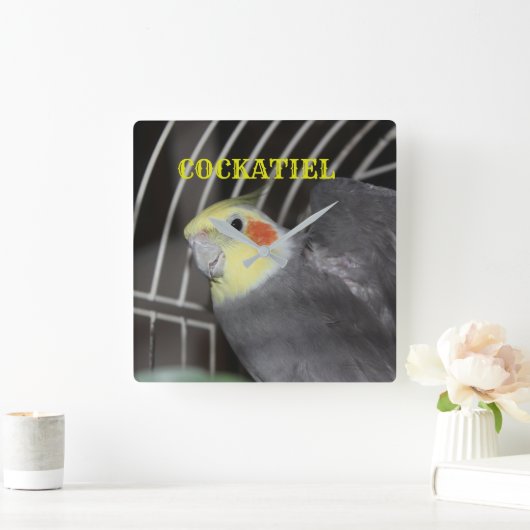 CKKATIEL Clock Square Clock Vierkante Klok (Huis)