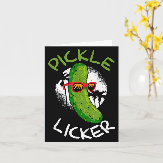 Ckle Licker Funny Cuber Daddy Joke Humorous Kaart (Gele Bloem)