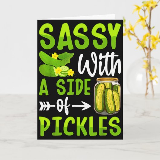 Ckle Lover Funny Sy With A Side Of Ckles Kaart (Gele Bloem)