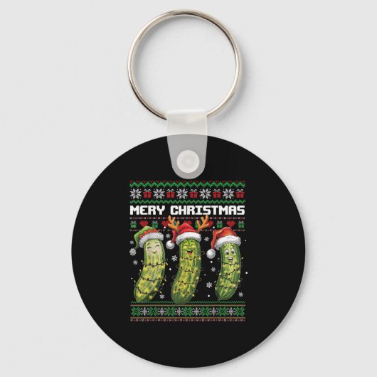 Ckle Lovers Funny Christmas Pajama Family Grandma Sleutelhanger (Voorkant)