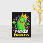 Ckle Prinses Schattig Kawaii Cuber Cartoon  Kaart (Gele Bloem)