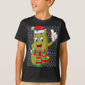 Ckle Ugly Xmas Lighting Santa Ckle Christmas T Shi T-shirt (Voorkant)