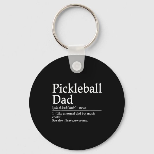 Ckleball Funny Ckleball Dad Quote Definition Fathe Sleutelhanger (Voorkant)