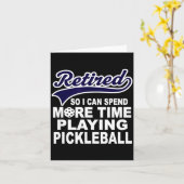 Ckleball Funny Retirement Quote Kaart (Gele Bloem)