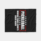 Ckleball Making Tennis Courts Great Again Funny  Fleece Deken (Voorkant (Horizontaal))