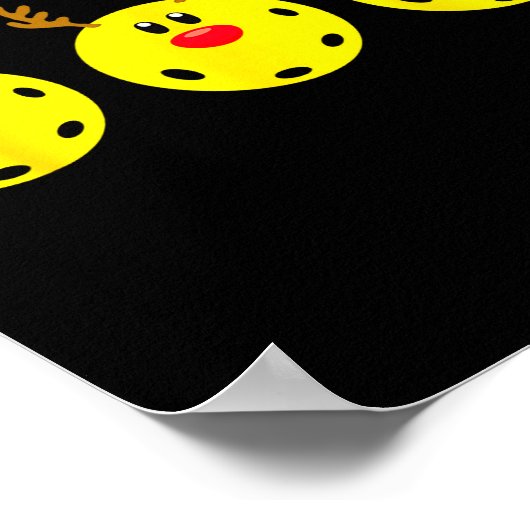 Ckleball Santa Snowman Reindeer Christmas Ornament Poster (Hoek)