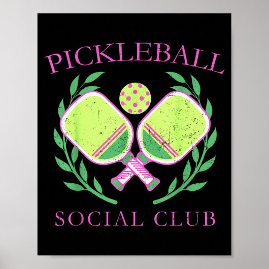 Ckleball Social Club Enthusiasts _ Fun Srt Lovers Poster (Voorkant)