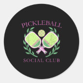 Ckleball Social Club Enthusiasts _ Fun Srt Lovers  Ronde Sticker (Voorkant)