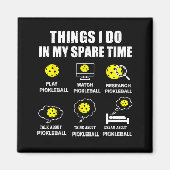 Ckleball Things I Do In My Spare Time, Funny Ckleb Magneet (Voorkant)