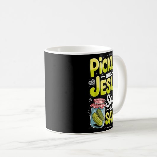 Ckles And Jesus Salty And Saved  Koffiemok (Voorkant rechts)