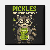 Ckles And Panic Attacks Raccoon Trash Panda Funny Magneet (Voorkant)