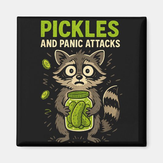 Ckles And Panic Attacks Raccoon Trash Panda Funny Magneet (Voorkant)