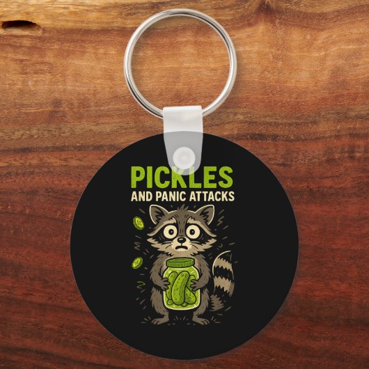 Ckles And Panic Attacks Raccoon Trash Panda Funny  Sleutelhanger (Voorkant)