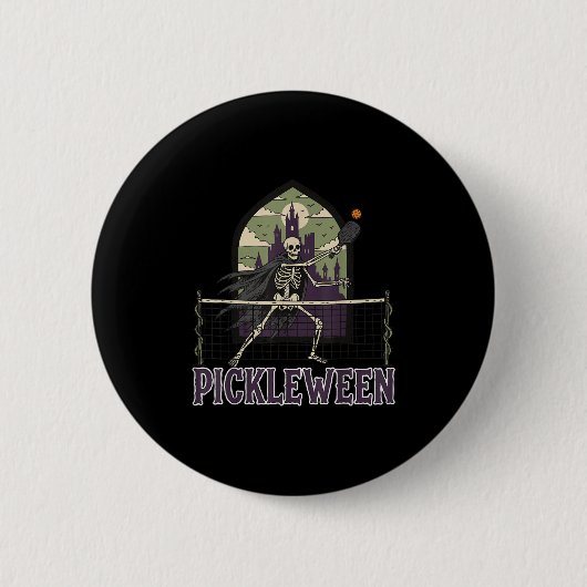 Ckleween Ckleball Halloween Kostuum Skeleton Gothi Ronde Button 5,7 Cm (Voorkant)