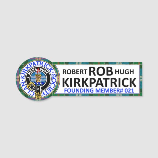 CKS-badge voor Rob Naamplaatje (Voorkant)