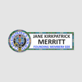 CKS NAAMBADGE #020 Jane Kirkpatrick Merritt Naamplaatje