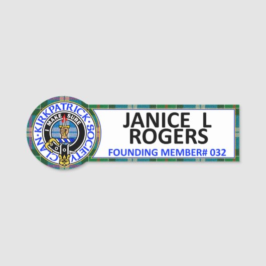 CKS NAME BADGE #032 JANICE L ROGERS (Voorkant)