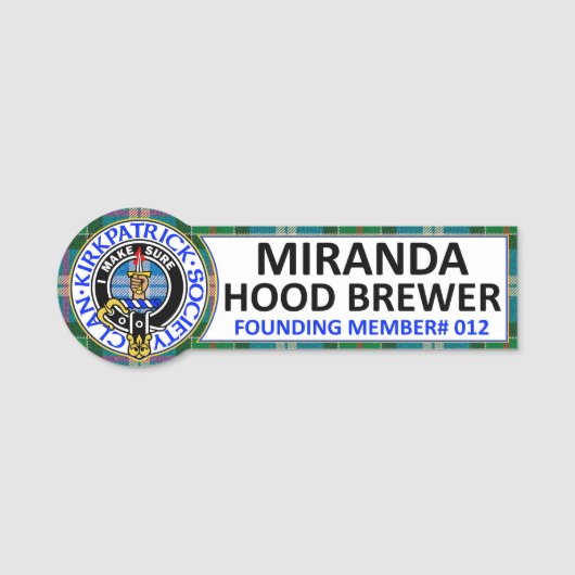 CKS NAME BADGE for Miranda (Voorkant)