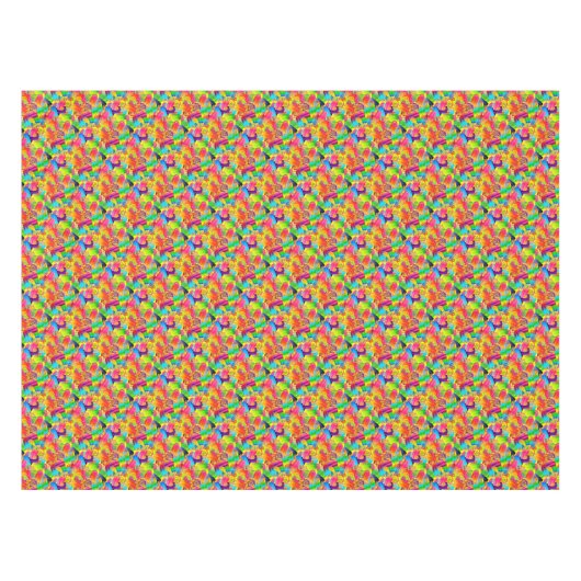 CKS-Populaire cirkels, geel-52x70 KATOENTABLETTE Tafelkleed (Voorkant (Horizontaal))