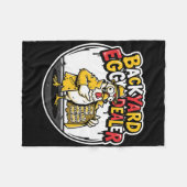 Ckyard Eier Dealer Grappig Kip Design  Fleece Deken (Voorkant (Horizontaal))