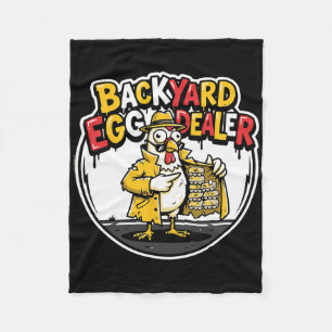 Ckyard Eier Dealer Grappig Kip Design Fleece Deken